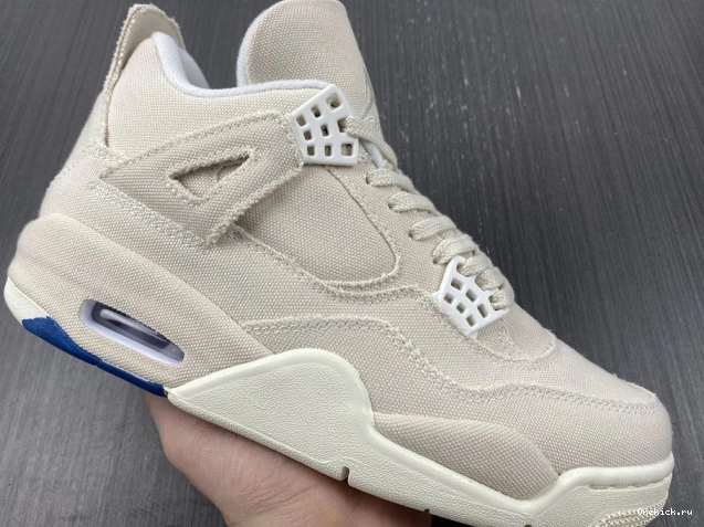 One Kick Canvas Jordan DQ4909-100 (W) 4 Retro Blank 0729